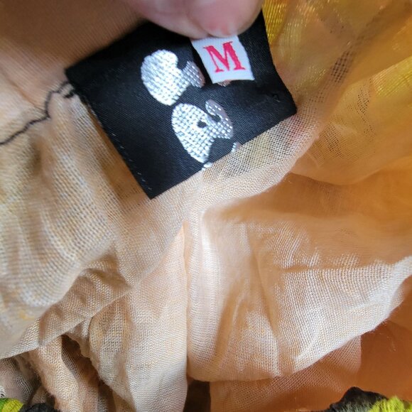 Jayli Womens Boho Patchwork Tiered Midi Skirt Medium Multicolor Pull-On Gypsy - Picture 3 of 9